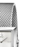 Buy Shop Calvin Klein Mark Silver Dial Silver Mesh Bracelet Watch for Women - K3R23126 USA Online
