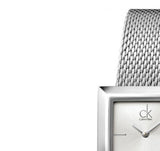 Buy Shop Calvin Klein Mark Silver Dial Silver Mesh Bracelet Watch for Women - K3R23126 USA Online