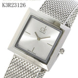 Buy Shop Calvin Klein Mark Silver Dial Silver Mesh Bracelet Watch for Women - K3R23126 USA Online