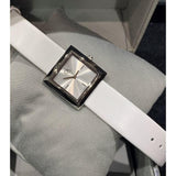 Buy Shop Calvin Klein Mark Silver Dial White Leather Strap Watch for Women - K3R231L6 USA Online