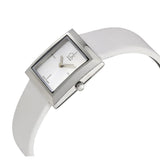 Buy Shop Calvin Klein Mark Silver Dial White Leather Strap Watch for Women - K3R231L6 USA Online