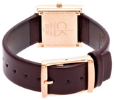 Buy Shop Calvin Klein Mark White Dial Brown Leather Strap Watch for Women - K3R236G6 USA Online