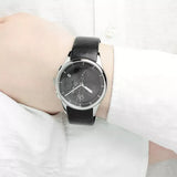 Buy Shop Calvin Klein Masculine Chronograph Black Dial Black Leather Strap Watch for Men - K2H27102 USA Online