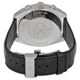 Buy Shop Calvin Klein Masculine Chronograph Black Dial Black Leather Strap Watch for Men - K2H27102 USA Online