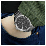Buy Shop Calvin Klein Masculine Chronograph Black Dial Silver Steel Strap Watch for Men - K2H27104 USA Online