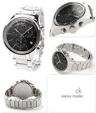 Buy Shop Calvin Klein Masculine Chronograph Black Dial Silver Steel Strap Watch for Men - K2H27104 USA Online