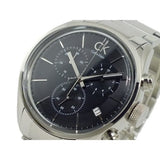 Buy Shop Calvin Klein Masculine Chronograph Black Dial Silver Steel Strap Watch for Men - K2H27104 USA Online