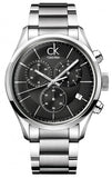 Buy Shop Calvin Klein Masculine Chronograph Black Dial Silver Steel Strap Watch for Men - K2H27104 USA Online