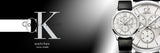 Buy Shop Calvin Klein Masculine Chronograph White Dial Black Leather Strap Watch for Men - K2H27120 USA Online