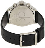 Buy Shop Calvin Klein Masculine Chronograph White Dial Black Leather Strap Watch for Men - K2H27120 USA Online