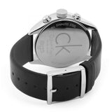Buy Shop Calvin Klein Masculine Chronograph White Dial Black Leather Strap Watch for Men - K2H27120 USA Online