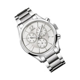 Buy Shop Calvin Klein Masculine Chronograph White Dial Silver Steel Strap Watch for Men - K2H27126 USA Online