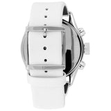 Buy Shop Calvin Klein Masculine Chronograph White Dial White Leather Strap Watch for Men - K2H27101 USA Online