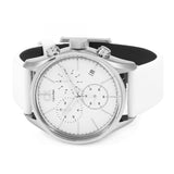 Buy Shop Calvin Klein Masculine Chronograph White Dial White Leather Strap Watch for Men - K2H27101 USA Online
