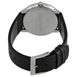 Buy Shop Calvin Klein Minimal Black Dial Black Leather Strap Watch for Men - K3M211C3 USA Online