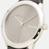 Buy Shop Calvin Klein Minimal Black Dial Black Leather Strap Watch for Men - K3M211C3 USA Online