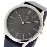 Buy Shop Calvin Klein Minimal Black Dial Black Leather Strap Watch for Men - K3M211C4 USA Online