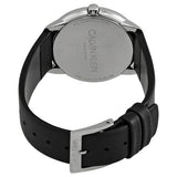 Buy Shop Calvin Klein Minimal Black Dial Black Leather Strap Watch for Men - K3M221CS USA Online