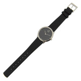 Buy Shop Calvin Klein Minimal Black Dial Black Leather Strap Watch for Men - K3M221CS USA Online