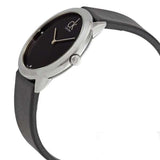 Buy Shop Calvin Klein Minimal Black Dial Black Leather Strap Watch for Men - K3M221CS USA Online