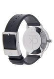 Buy Shop Calvin Klein Minimal Black Dial Black Leather Strap Watch for Men - K7621107 USA Online