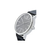 Buy Shop Calvin Klein Minimal Black Dial Black Leather Strap Watch for Men - K7621107 USA Online