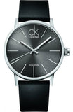 Buy Shop Calvin Klein Minimal Black Dial Black Leather Strap Watch for Men - K7621107 USA Online