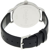 Buy Shop Calvin Klein Minimal Black Dial Black Leather Strap Watch for Women - K3M231C4 USA Online