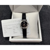 Buy Shop Calvin Klein Minimal Black Dial Black Leather Strap Watch for Women - K3M231CS USA Online