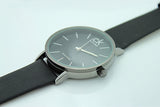 Buy Shop Calvin Klein Minimal Black Dial Black Leather Strap Watch for Women - K7622107 USA Online