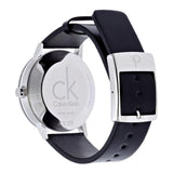 Buy Shop Calvin Klein Minimal Black Dial Black Leather Strap Watch for Women - K7622107 USA Online
