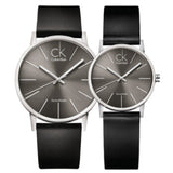 Buy Shop Calvin Klein Minimal Black Dial Black Leather Strap Watch for Women - K7622107 USA Online