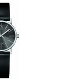 Buy Shop Calvin Klein Minimal Black Dial Black Leather Strap Watch for Women - K7622107 USA Online