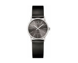 Buy Shop Calvin Klein Minimal Black Dial Black Leather Strap Watch for Women - K7622107 USA Online