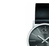 Buy Shop Calvin Klein Minimal Black Dial Black Leather Strap Watch for Women - K7622107 USA Online