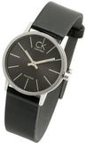 Buy Shop Calvin Klein Minimal Black Dial Black Leather Strap Watch for Women - K7622107 USA Online