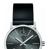 Buy Shop Calvin Klein Minimal Black Dial Black Leather Strap Watch for Women - K7622107 USA Online