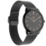 Buy Shop Calvin Klein Minimal Black Dial Black Mesh Bracelet Watch for Men - K3M21421 USA Online