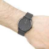 Buy Shop Calvin Klein Minimal Black Dial Black Mesh Bracelet Watch for Men - K3M214B1 USA Online