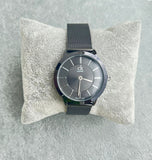 Buy Shop Calvin Klein Minimal Black Dial Black Mesh Bracelet Watch for Men - K3M214B1 USA Online
