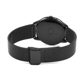 Buy Shop Calvin Klein Minimal Black Dial Black Mesh Bracelet Watch for Men - K3M214B1 USA Online