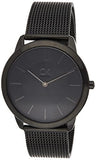 Buy Shop Calvin Klein Minimal Black Dial Black Mesh Bracelet Watch for Men - K3M214B1 USA Online