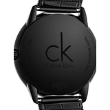 Buy Shop Calvin Klein Minimal Black Dial Black Mesh Bracelet Watch for Men - K3M214X1 USA Online