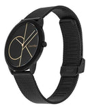 Buy Shop Calvin Klein Minimal Black Dial Black Mesh Bracelet Watch for Men - K3M214X1 USA Online
