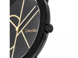 Buy Shop Calvin Klein Minimal Black Dial Black Mesh Bracelet Watch for Men - K3M214X1 USA Online