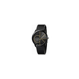 Buy Shop Calvin Klein Minimal Black Dial Black Mesh Bracelet Watch for Men - K3M214X1 USA Online