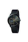 Buy Shop Calvin Klein Minimal Black Dial Black Mesh Bracelet Watch for Men - K3M214X1 USA Online