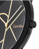 Buy Shop Calvin Klein Minimal Black Dial Black Mesh Bracelet Watch for Men - K3M214X1 USA Online