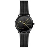 Buy Shop Calvin Klein Minimal Black Dial Black Mesh Bracelet Watch for Men - K3M214X1 USA Online