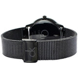 Buy Shop Calvin Klein Minimal Black Dial Black Mesh Bracelet Watch for Men - K3M224B1 USA Online